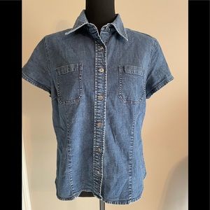 TOMMY HILFIGER Woman’s Button Down Short sleeve Top